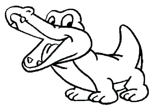 600x429 Crocodile Coloring Page Twisty Noodle Crocodile Coloring Page