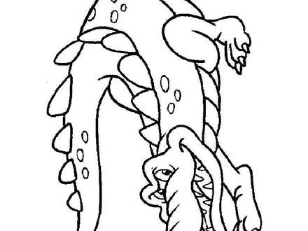 Crocodile Cartoon Coloring Pages