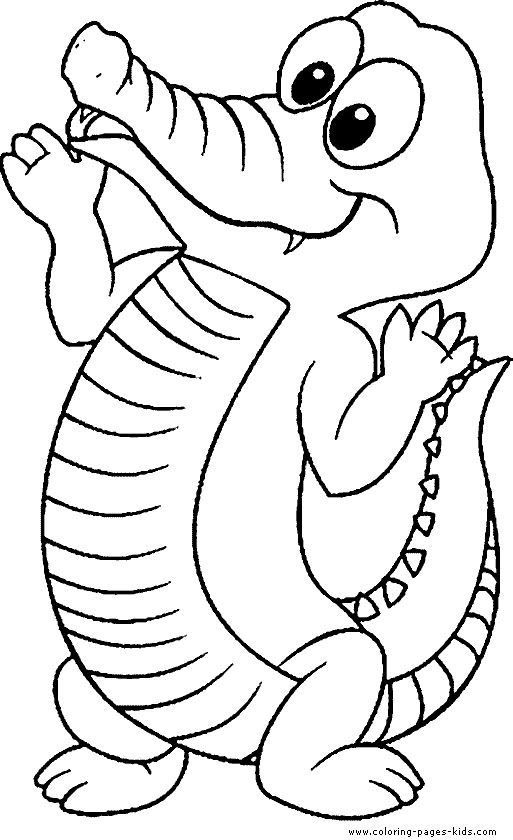 513x840 Top 10 Free Printable Crocodile Coloring Pages Online