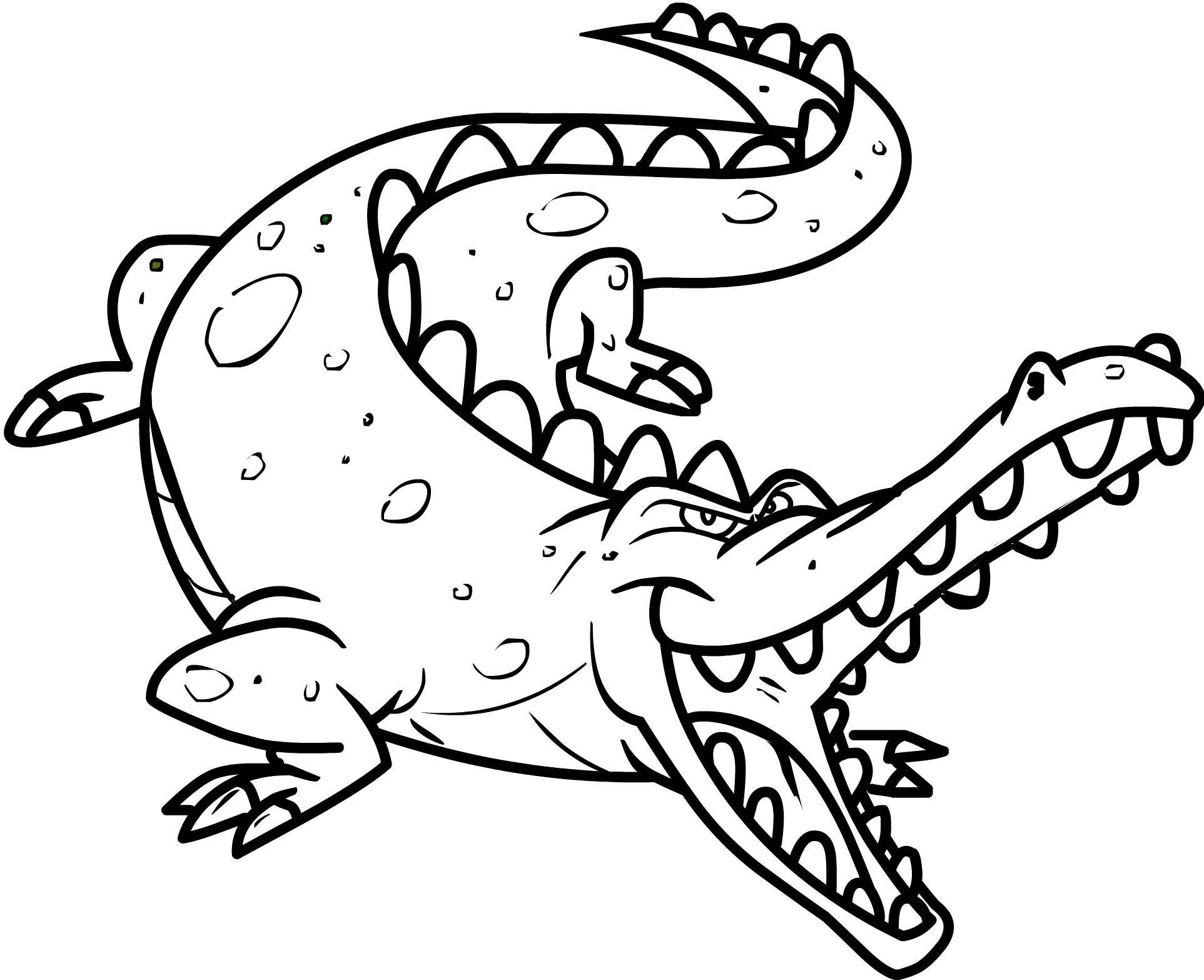 1925x1566 Free Printable Crocodile Coloring Pages For Kids Crocodile, Free