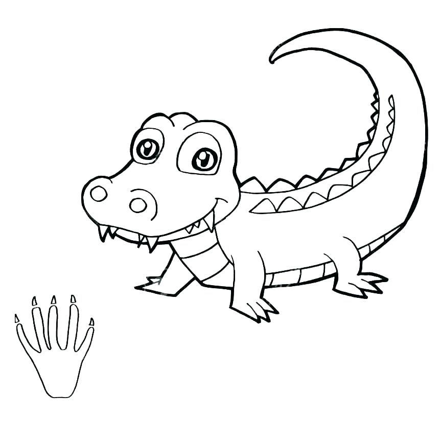 863x863 Free Printable Crocodile Coloring Pages For Kids Crocodile
