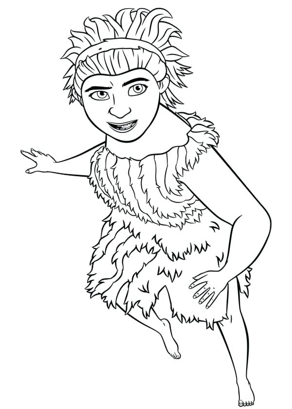 600x840 The Croods Coloring Pages The Printable Croods Family Coloring