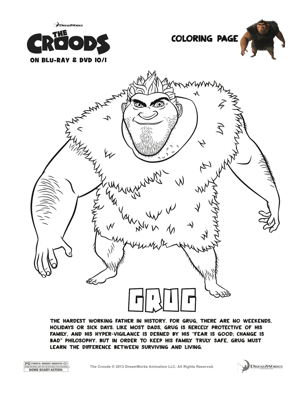 1275x1650 The Croods Wallpapercraft