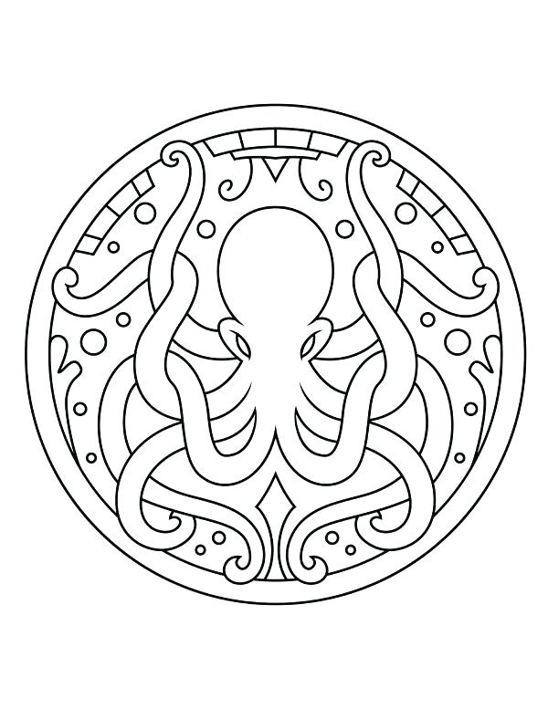 600x777 Circle Coloring Page Mandala Circles Coloring Pages Mandala Crop