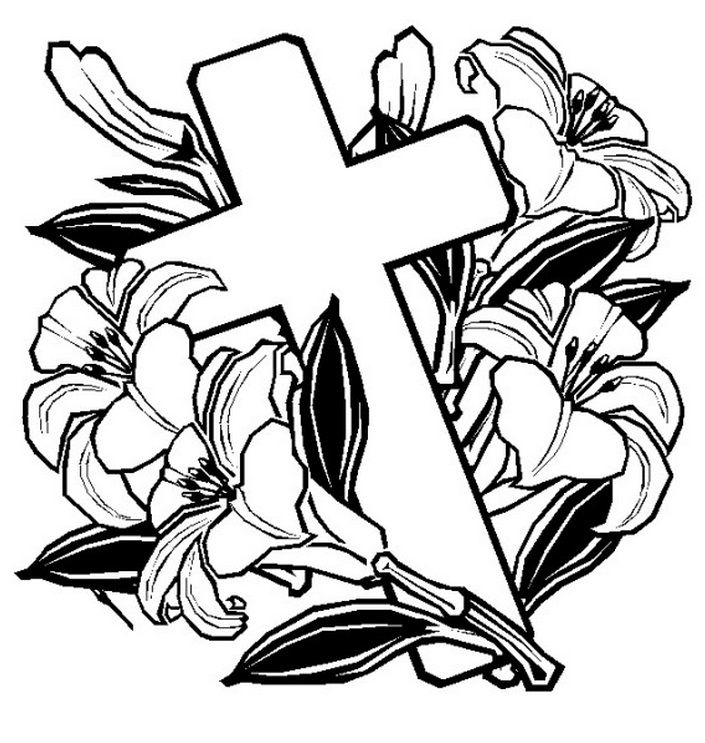Cross Adult Coloring Pages