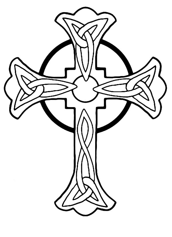 600x823 Tattoo Coloring Pages Cross