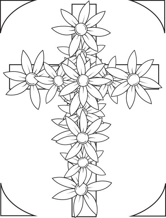 Cross Coloring Pages For Adults