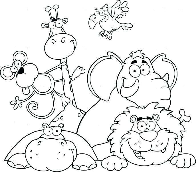 687x602 Cross Coloring Pages Printable Medium Ng Pages Jungle Ng Page