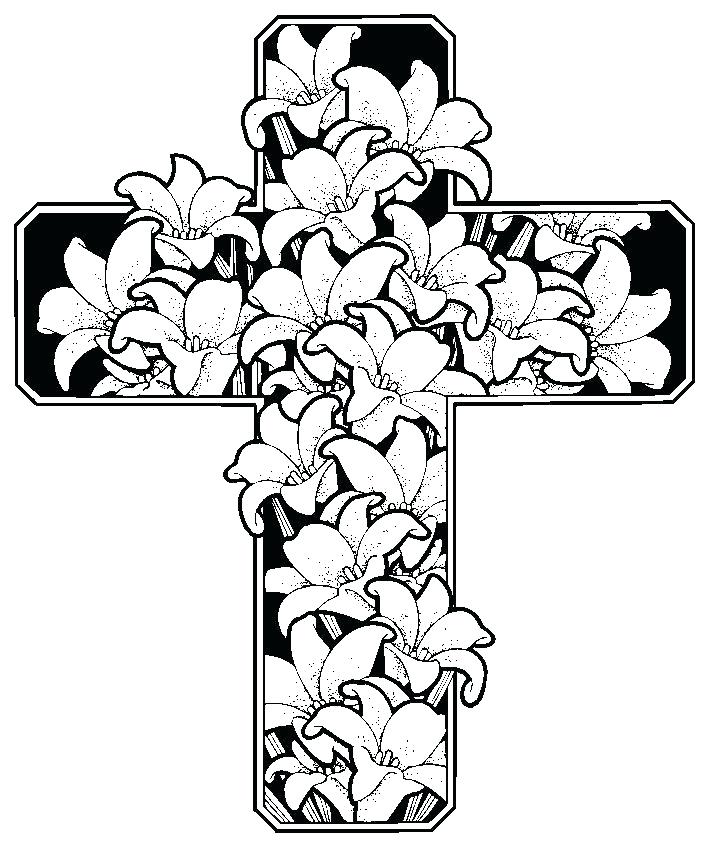 708x846 Coloring Pages Crosses Coloring Pages Crosses For Coloring Sheets