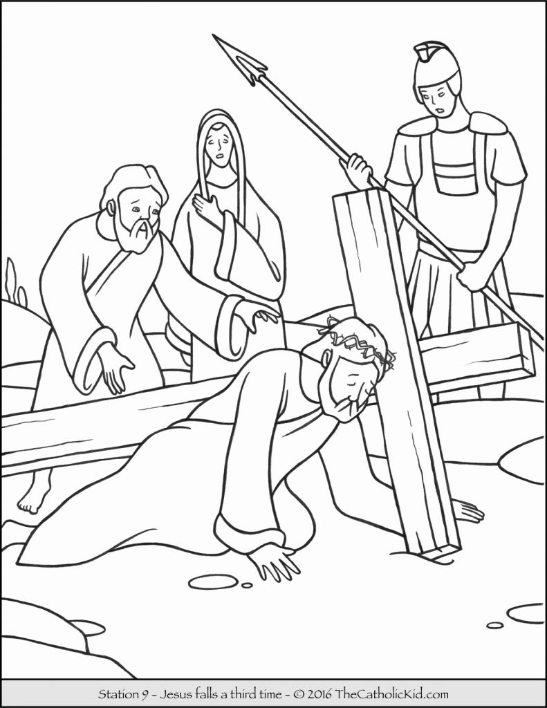 Cross Coloring Pages For Preschoolers