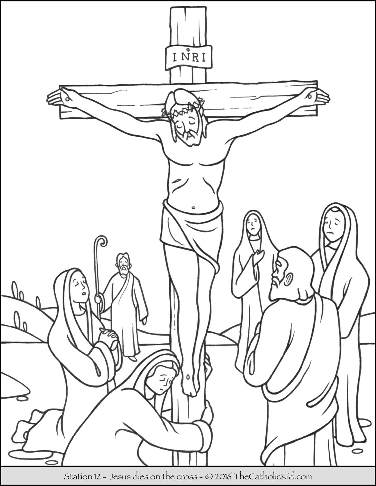 1250x1618 Stations Of The Cross Coloring Pages 12