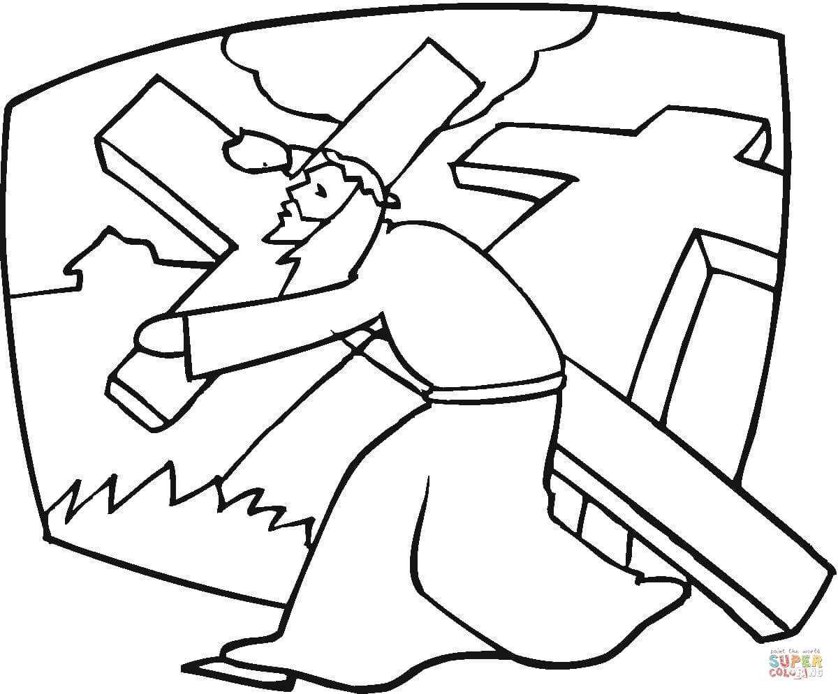 1200x995 Cross Coloring Pages