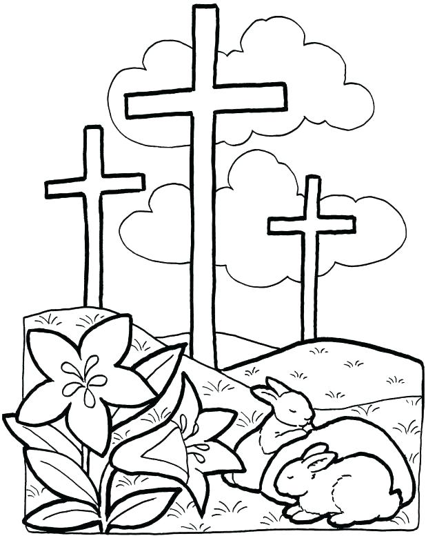 618x777 Jesus On The Cross Coloring Pages Cross Coloring Pages Printable