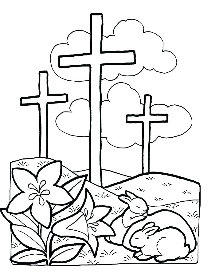 687x893 Free Printable Cross Coloring Pages Cross Coloring Pages To Print