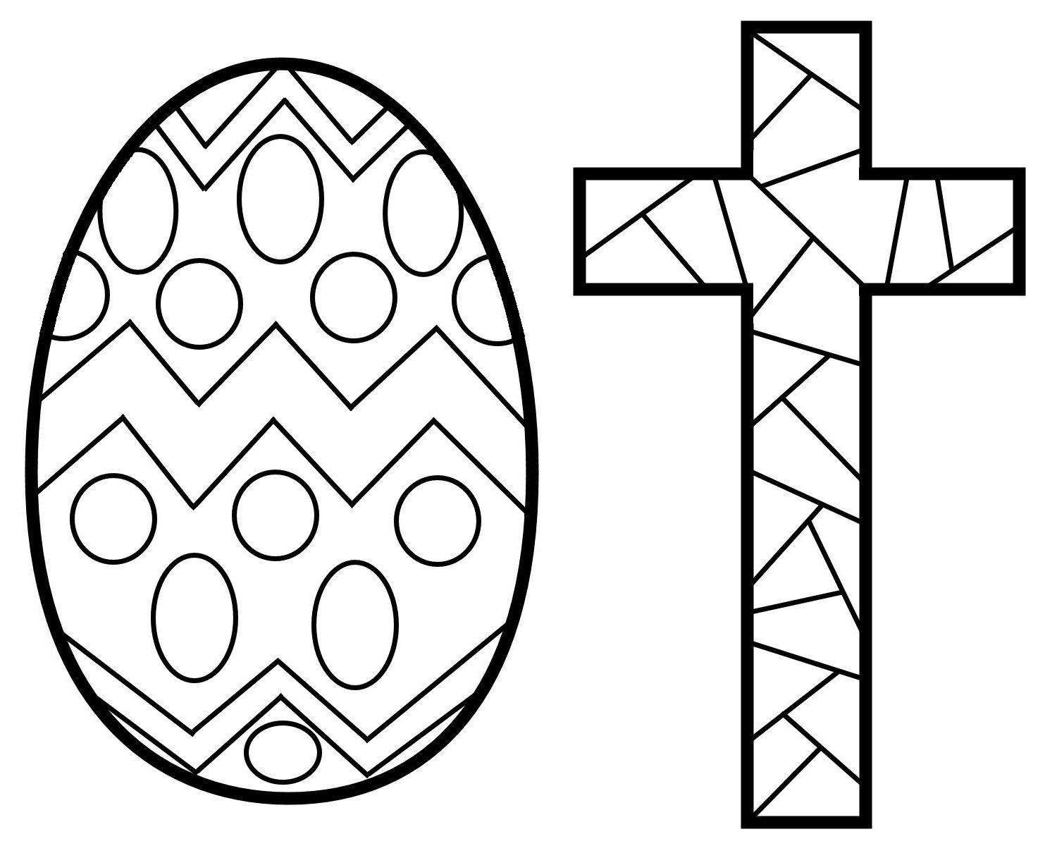 1500x1200 Stunning Easter Cross Coloring Pages Printable For Kids Pics