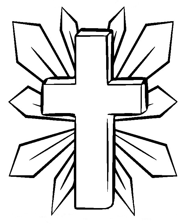 600x731 Pictures Of Crosses To Color 28 Cross Coloring Pages Printable
