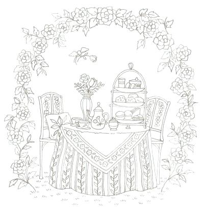 404x406 Romantic Coloring Pages Romantic Country Coloring Book Free