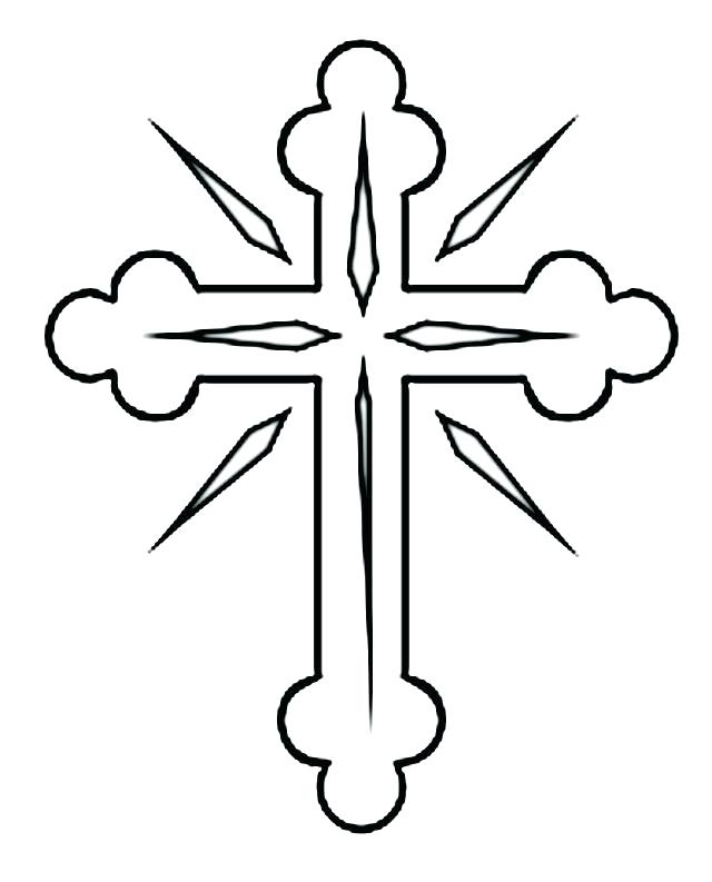 640x793 Cross Color Pages Cross Coloring Sheet Free Printable Cross