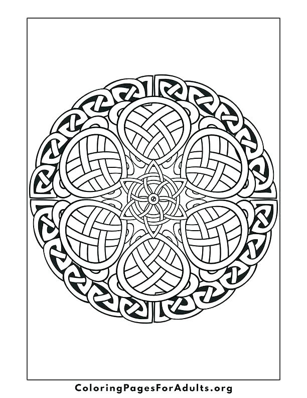 612x792 Celtic Cross Mandala Coloring Pages Color Free Colouring