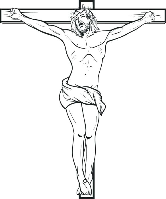 583x700 Cross Coloring Pages Pretty Coloring Pages Free Download Crucified