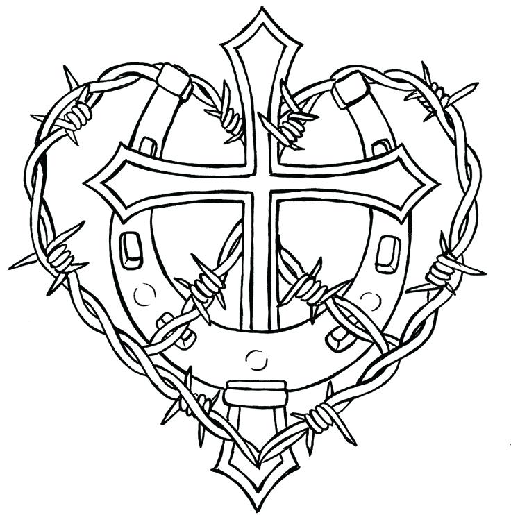 736x742 Free Printable Cross Coloring Pages Free Printable Free And Adult
