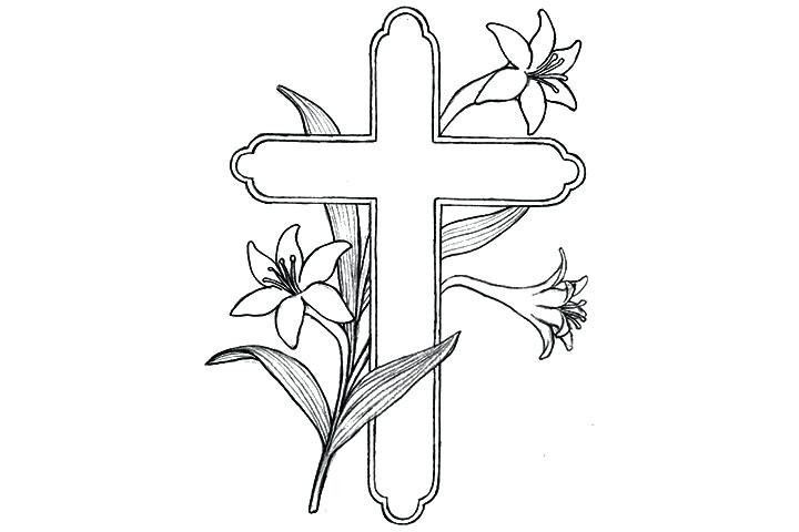 720x480 Coloring Page Cross Coloring Pages Of Crosses With Flowers