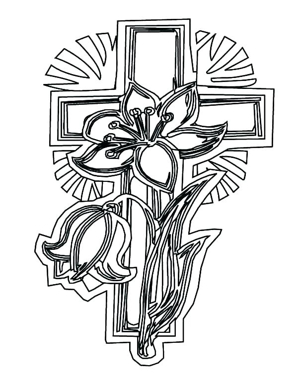 600x777 Coloring Page Cross Pictures Of Crosses To Color Cross Color Pages