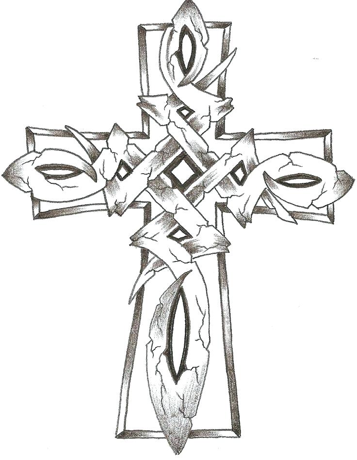 736x948 Coloring Pages Crosses Cross Coloring Pages Cross Coloring Sheets