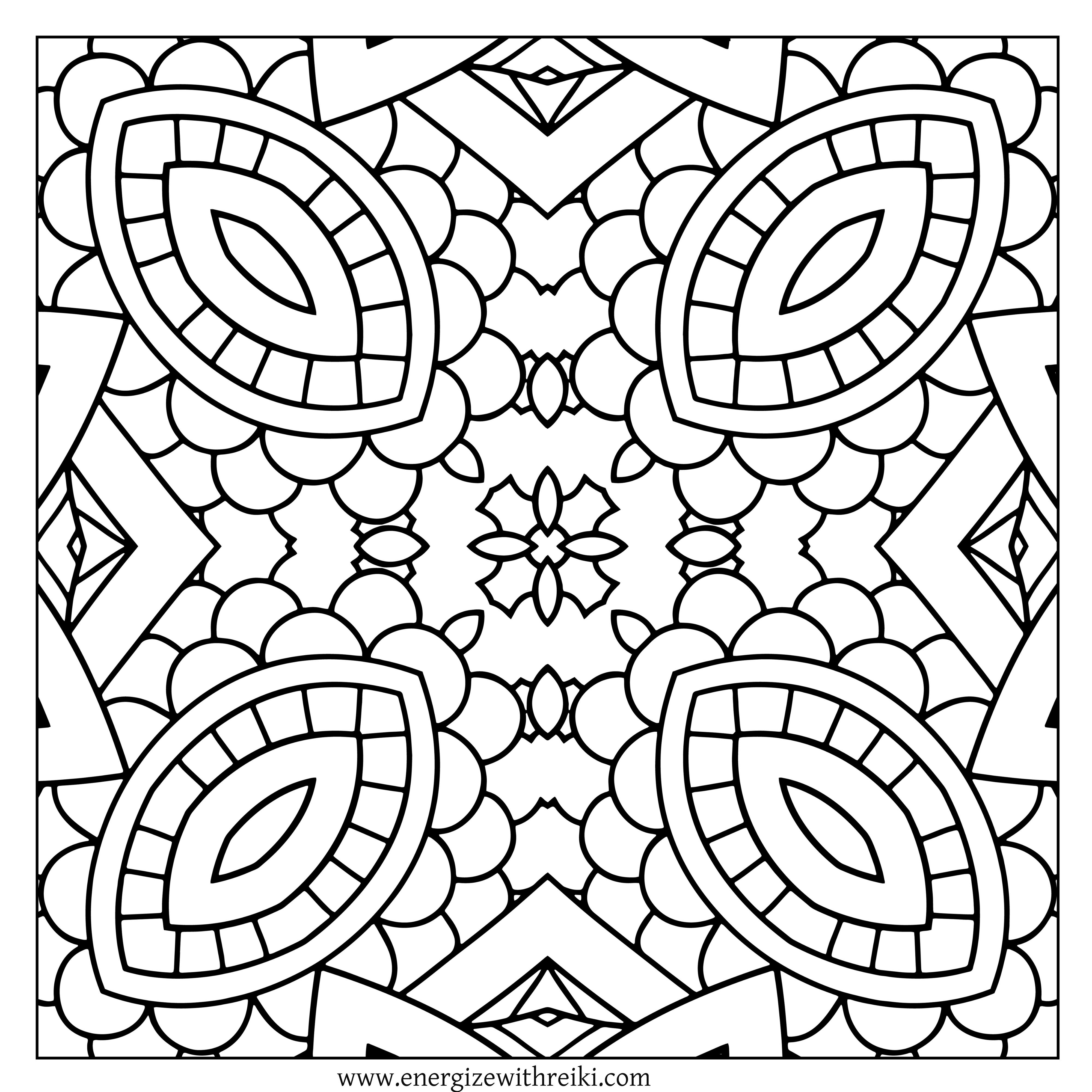 4000x4000 Diamond Shaped Kaleidoscope Eyes Free Adult Coloring Page For You