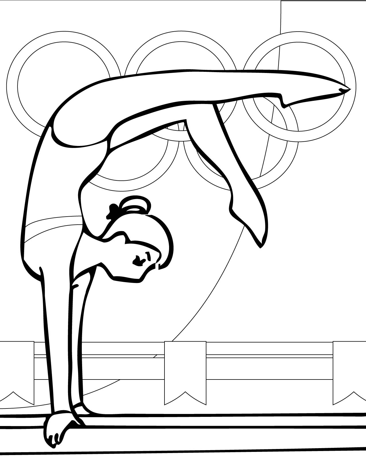 1275x1650 Gymnastics Coloring Pages