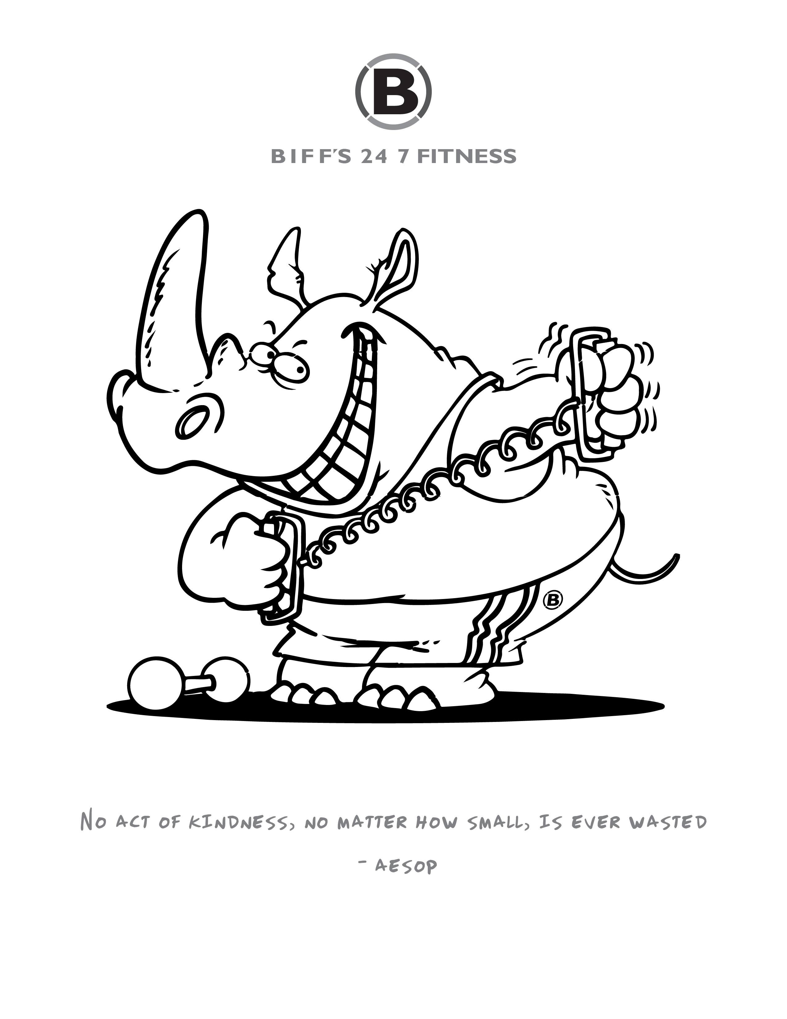 2550x3300 New! Custom Coloring Pages Biff's Fitness Yukon Mustang Gym