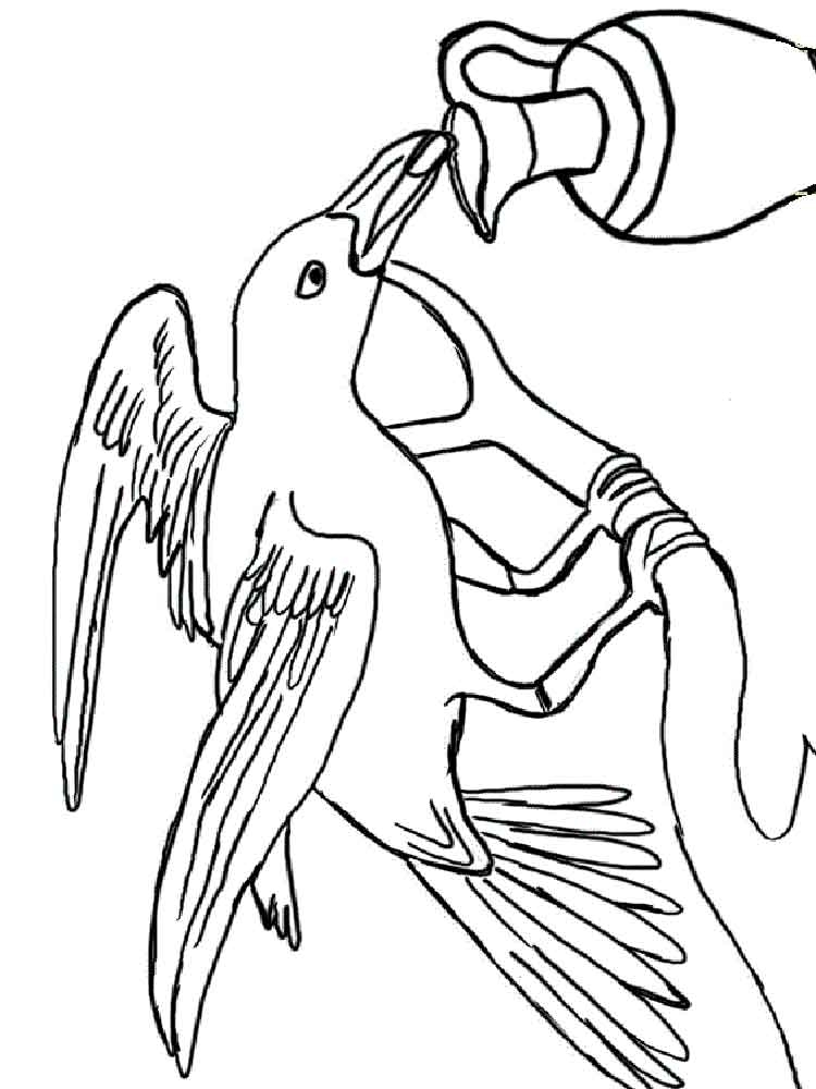 Crow Coloring Page
