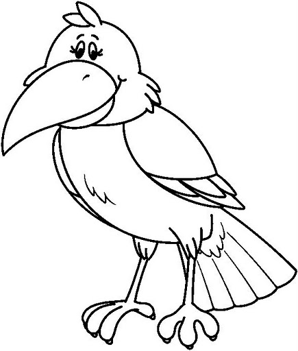 435x512 Crow Coloring Pages 1 Nice Coloring Pages For Kids
