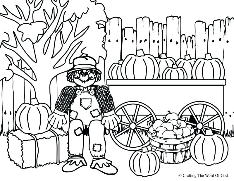 800x619 Scarecrow Coloring Pages Thanksgiving Scare Crow Coloring Page