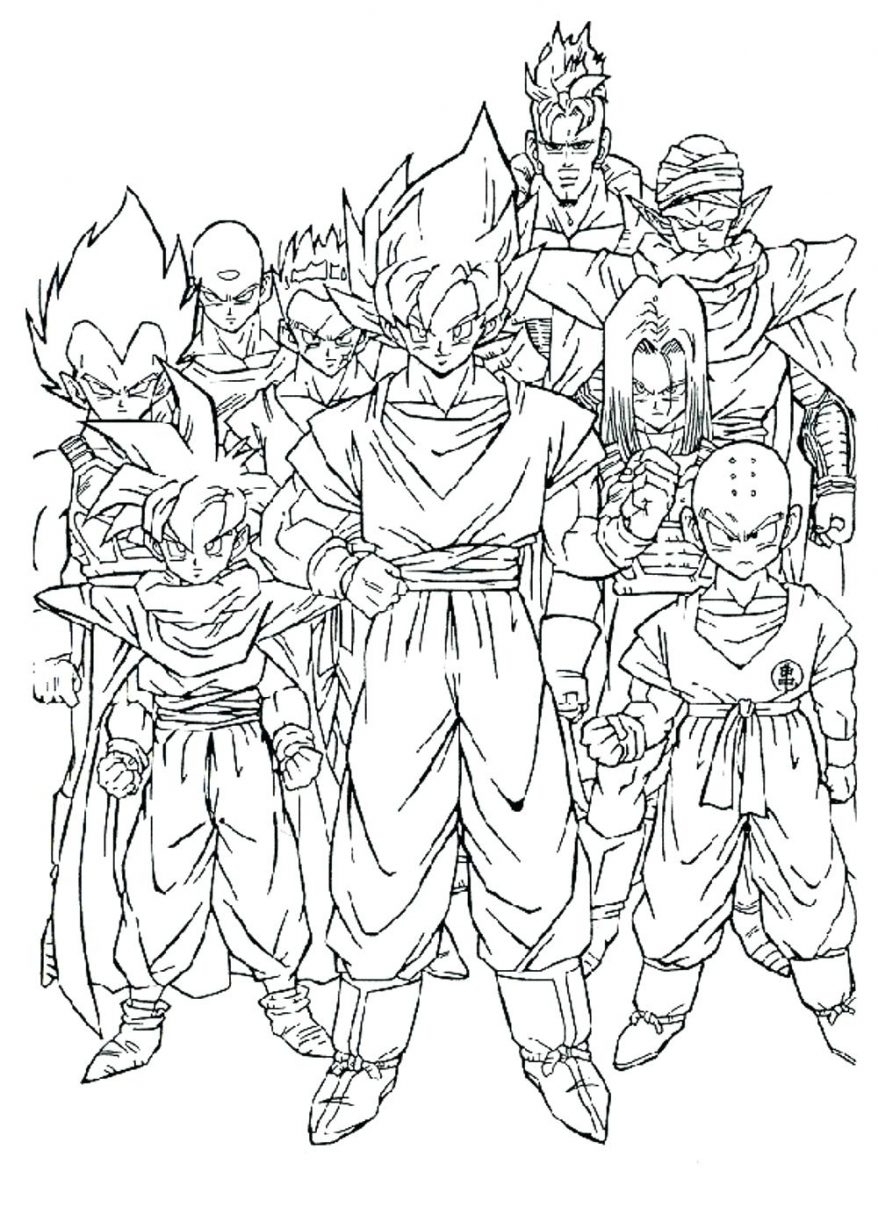 878x1207 Fresh Dragon Ball Z Coloring Pages 2100 3000 High Definition