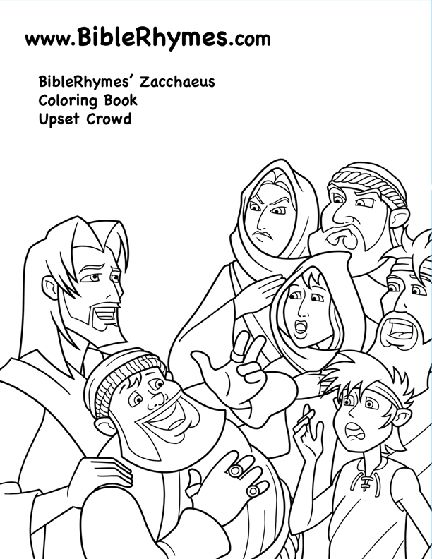 612x792 Upset Crowd Biblerhymes' Zacchaeus