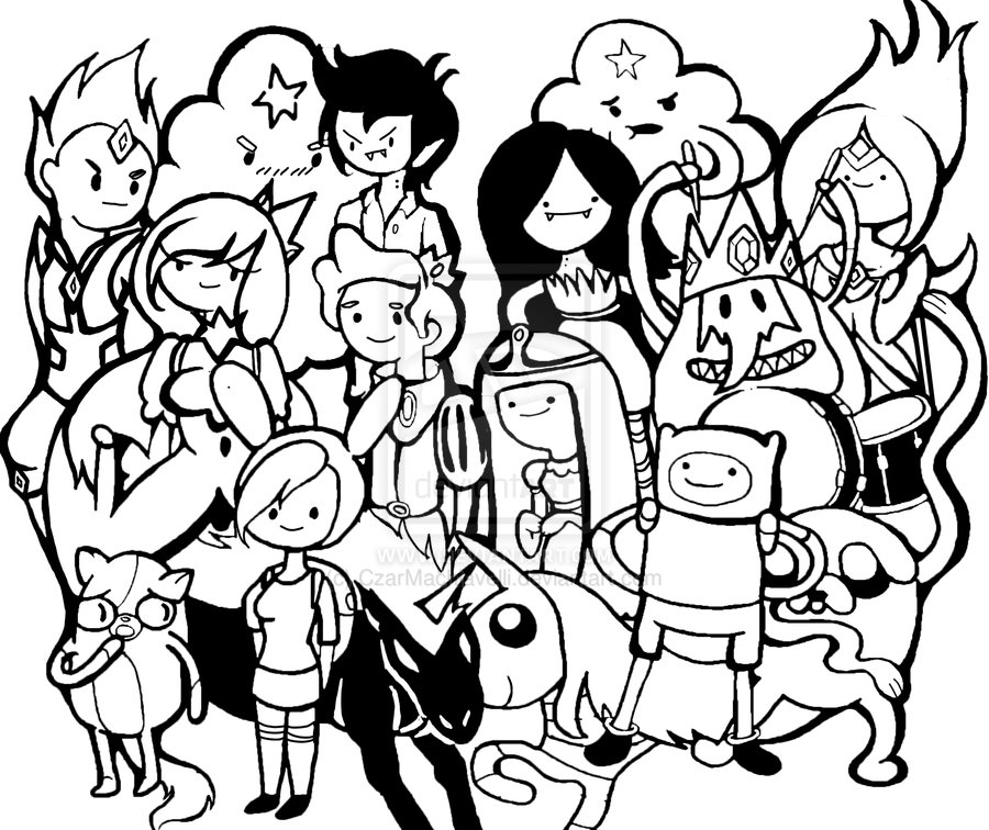 900x756 Adventure Time Coloring Pages
