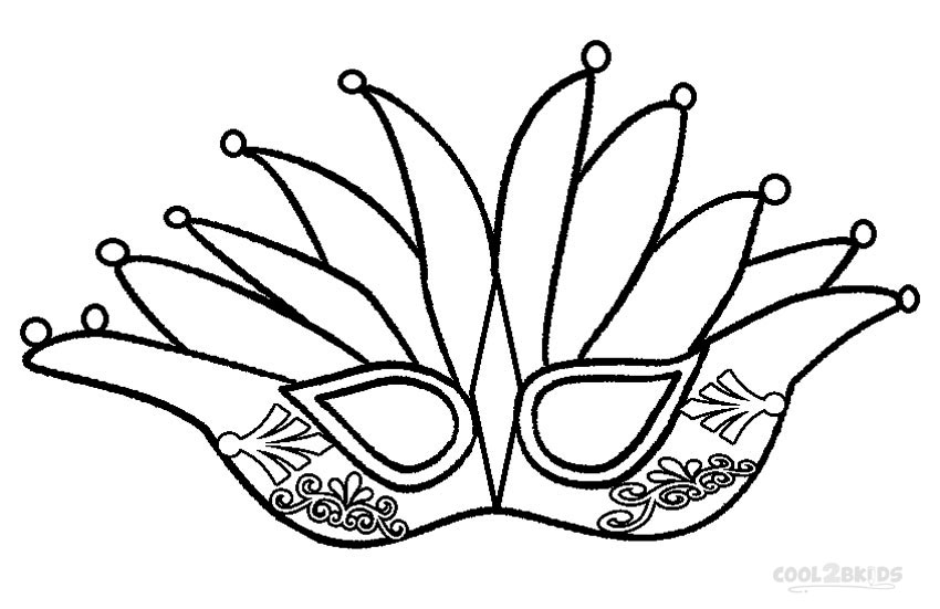 850x551 Printable Mardi Gras Coloring Pages For Kids Cool2bkids