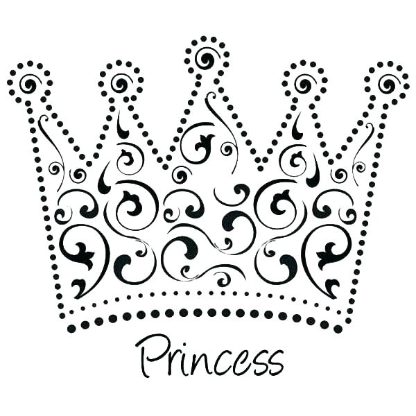 600x600 Crown Coloring Hand Made Princess Crown Coloring Page Free Crown