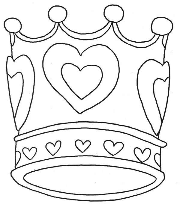 600x691 Crown Coloring Page