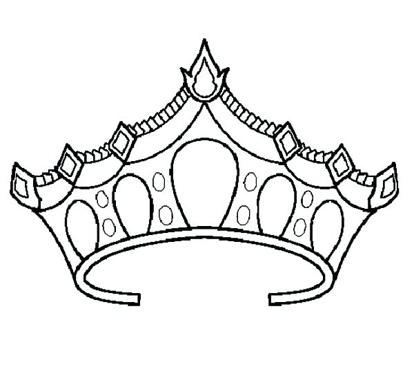 600x557 Crown Coloring Pages Crown Coloring Pages King Crown Coloring