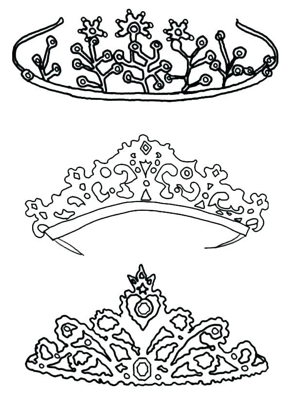 600x844 Tiara Coloring Page Crown Coloring Pages Tiara Coloring Pages