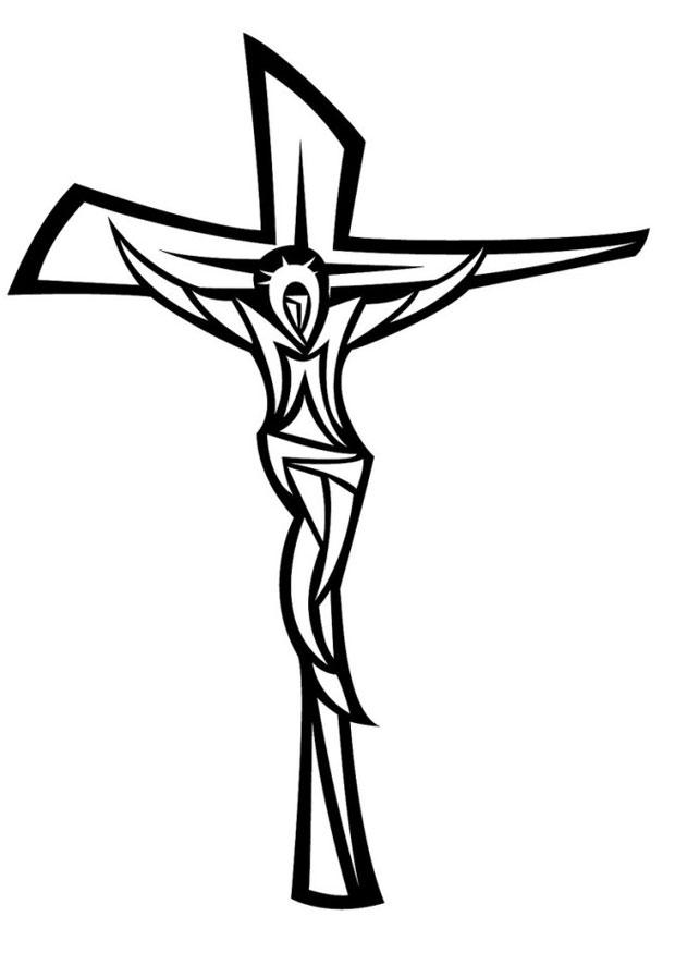 620x875 Coloring Page Jesus On The Cross