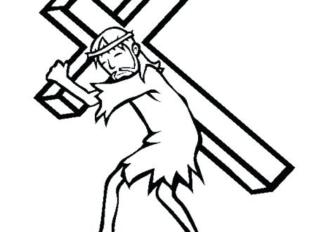 440x330 Jesus On The Cross Coloring Pages Icontent