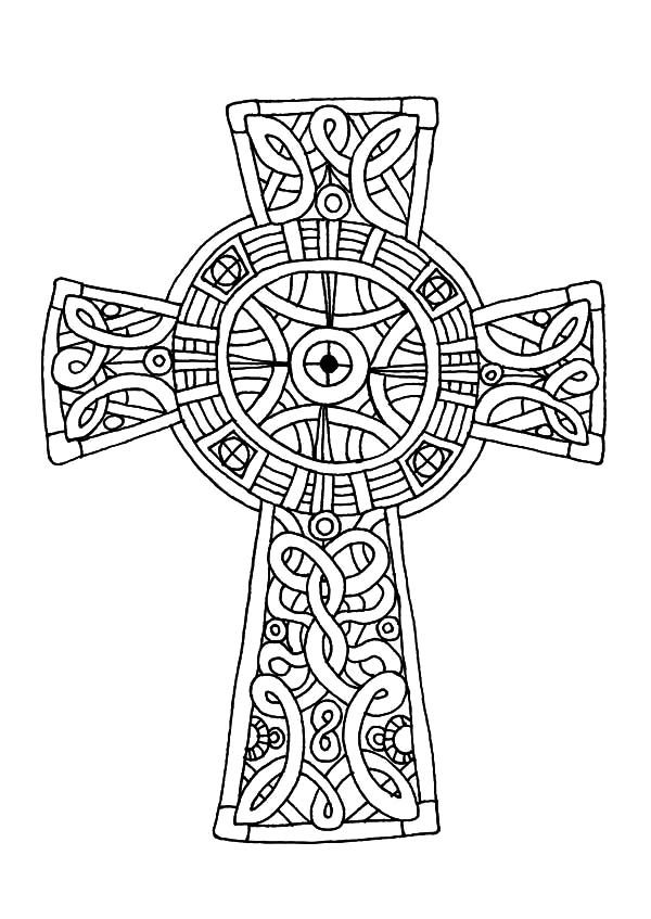 600x847 Celtic Cross, Amazing Celtic Cross Coloring Pages A Few Of My