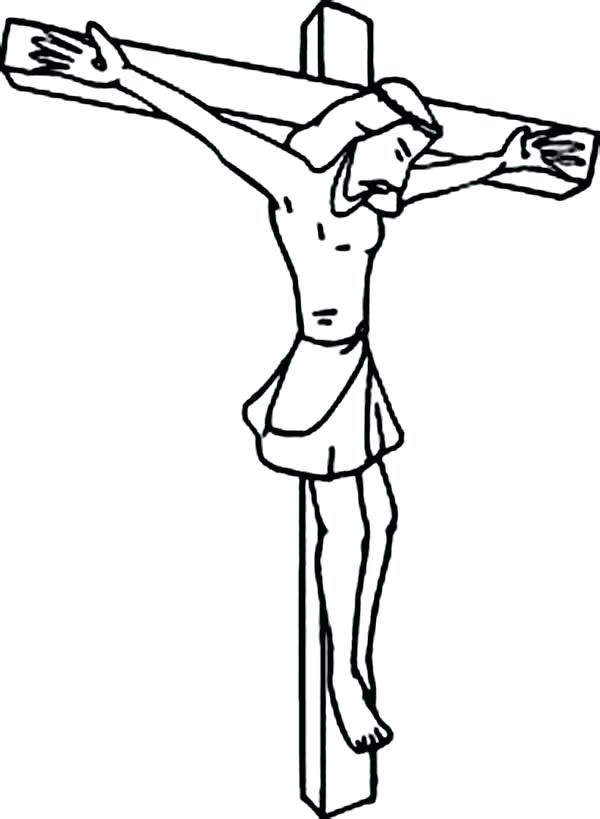 600x819 Crucifixion Coloring Pages Good Coloring Pages Drawing Crucifixion