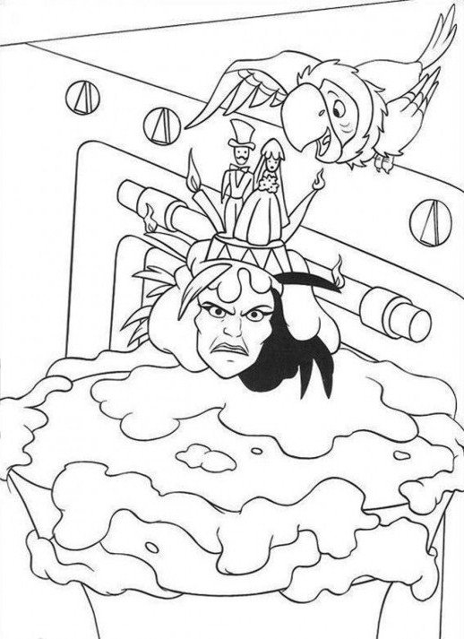 518x713 The Angry Face Of Cruella Devil 101 Dalmatians Coloring Pages