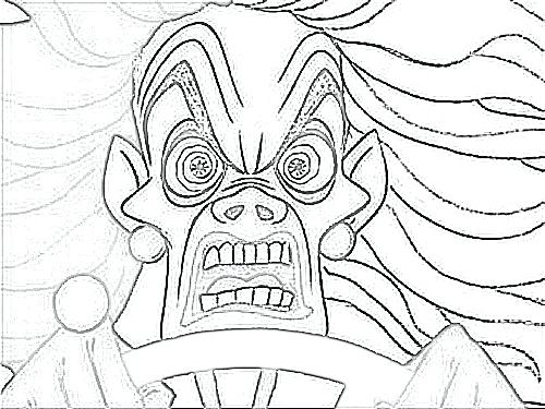 500x375 Cruella De Vil Colouring Pages Coloring