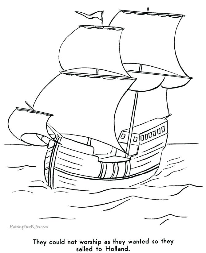 670x820 Extraordinary Ships Coloring Pages Pilgrim History Coloring Pages