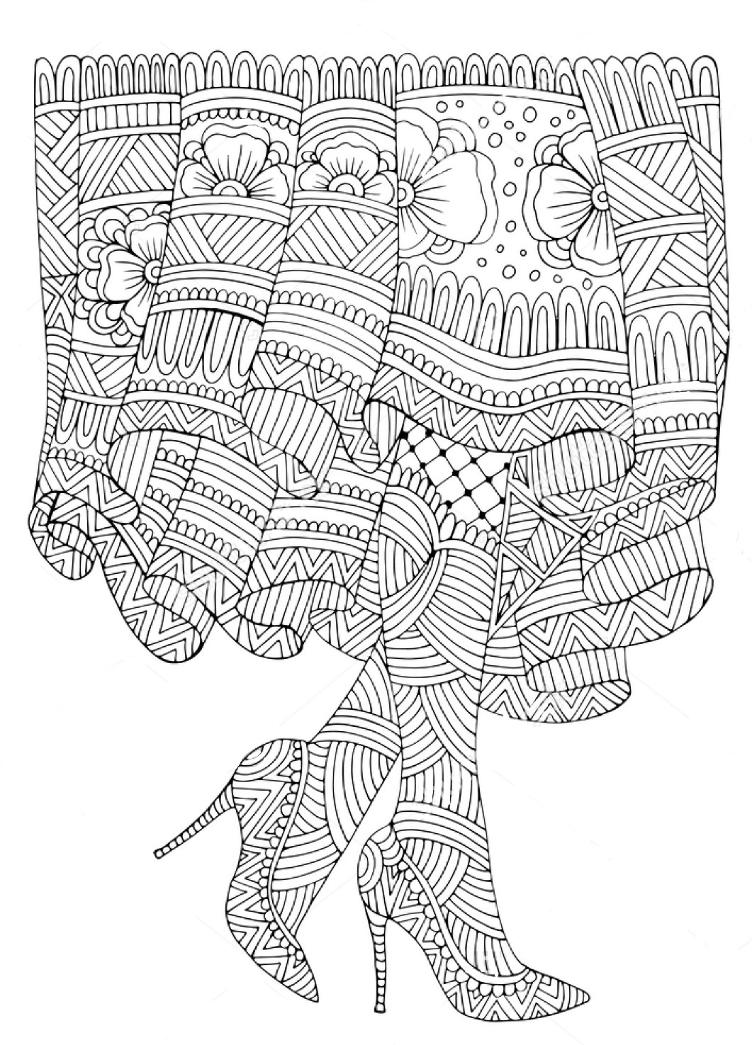 1061x1475 Zentangle Coloring Pages Tree Download Coloring For Kids 2018